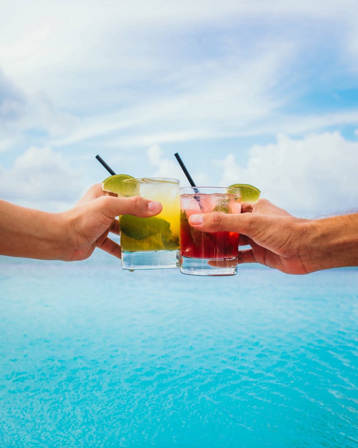 Poolside cocktail photography at Condado Vanderbilt resort